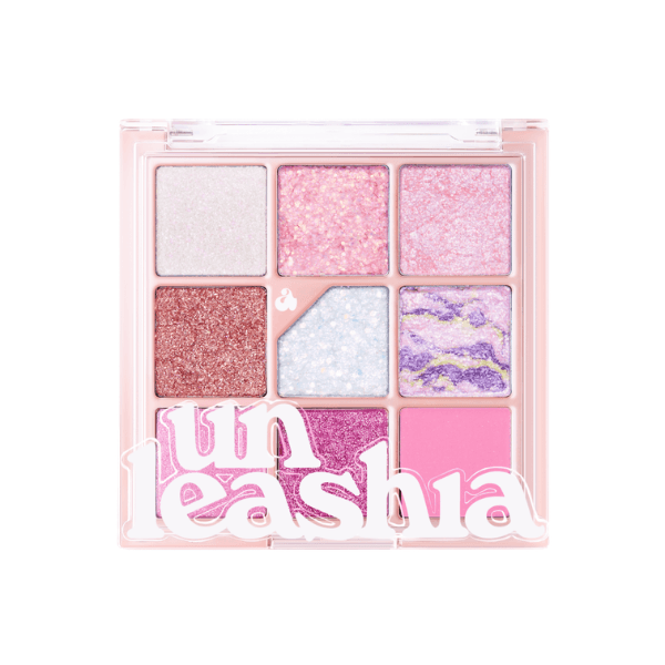 Unleashia - Glitterpedia Eye Palette - 6.6g - No.9 All of Pink Glitter