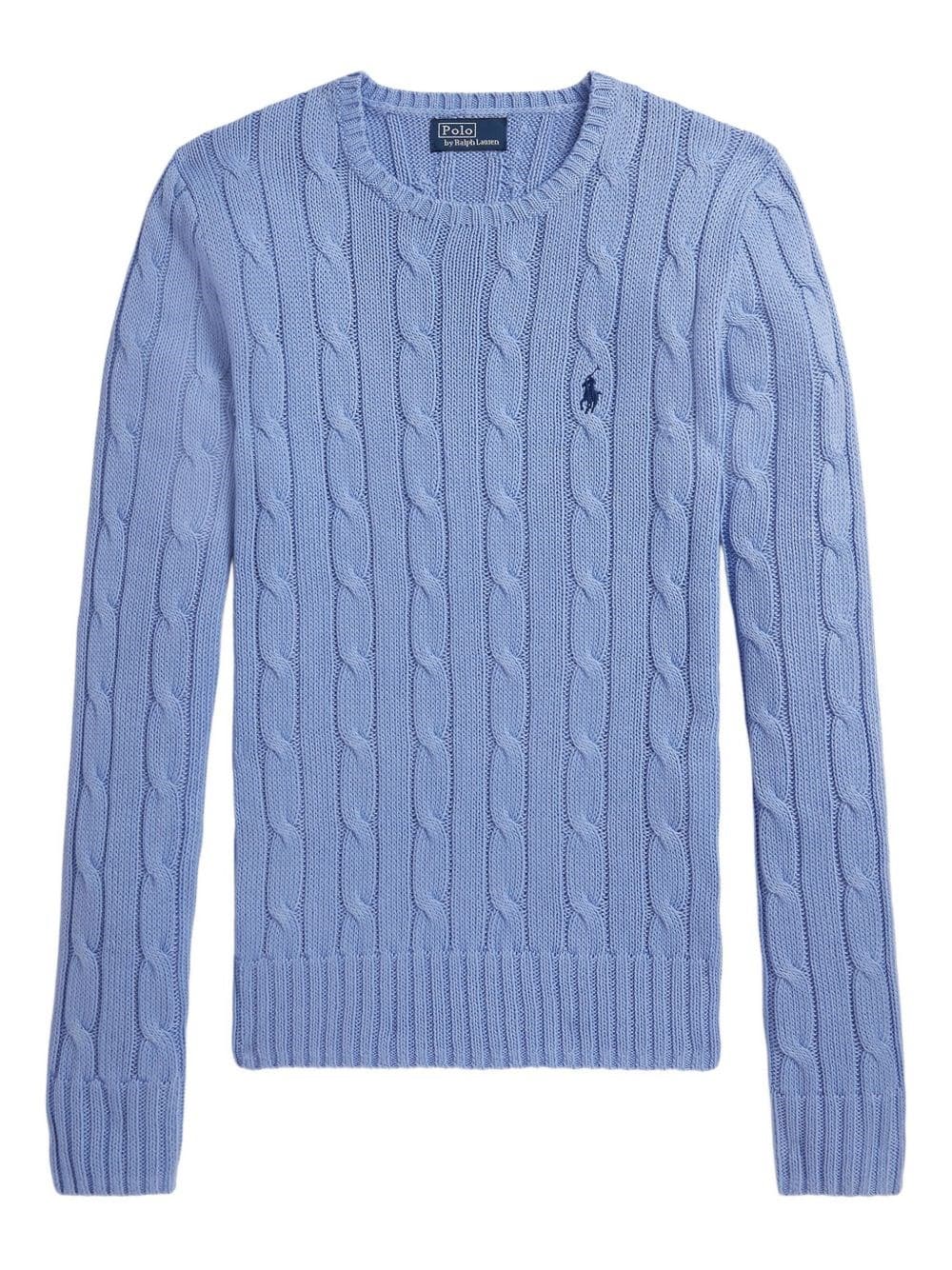 POLO RALPH LAUREN Cable Knit Sweater With Logo