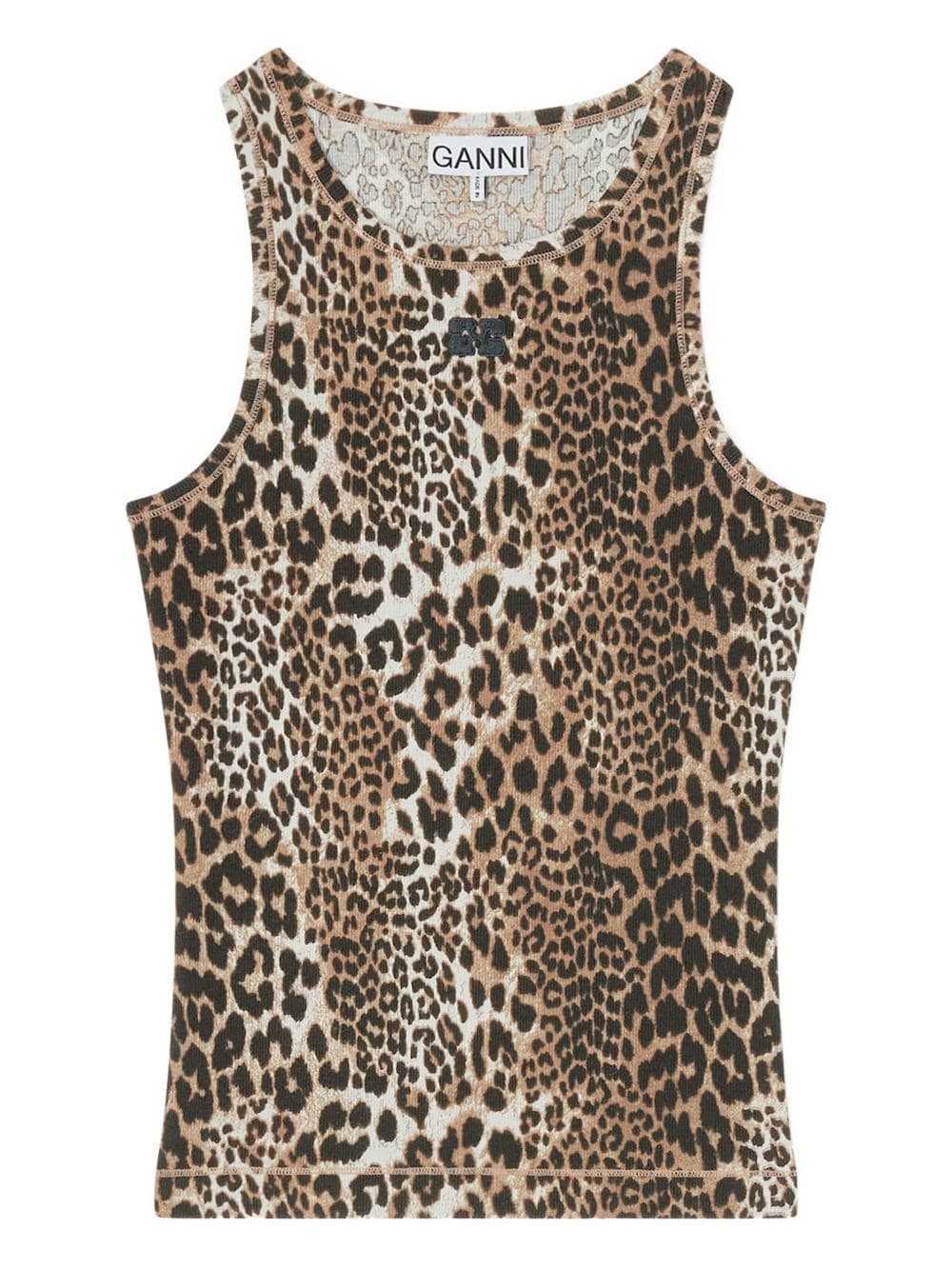 GANNI Organic Cotton Tank Top