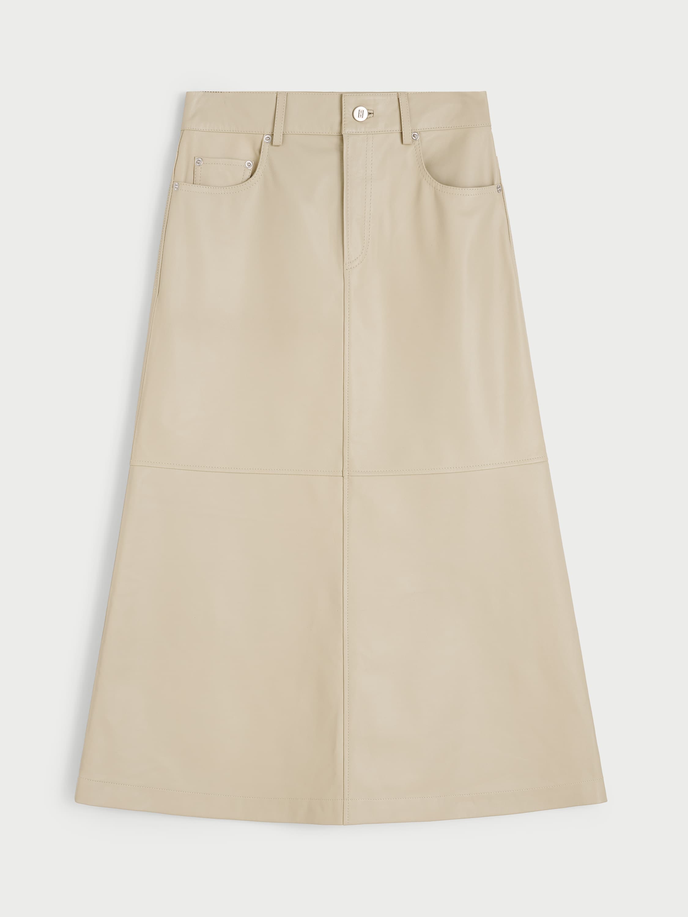 Solene leather skirt