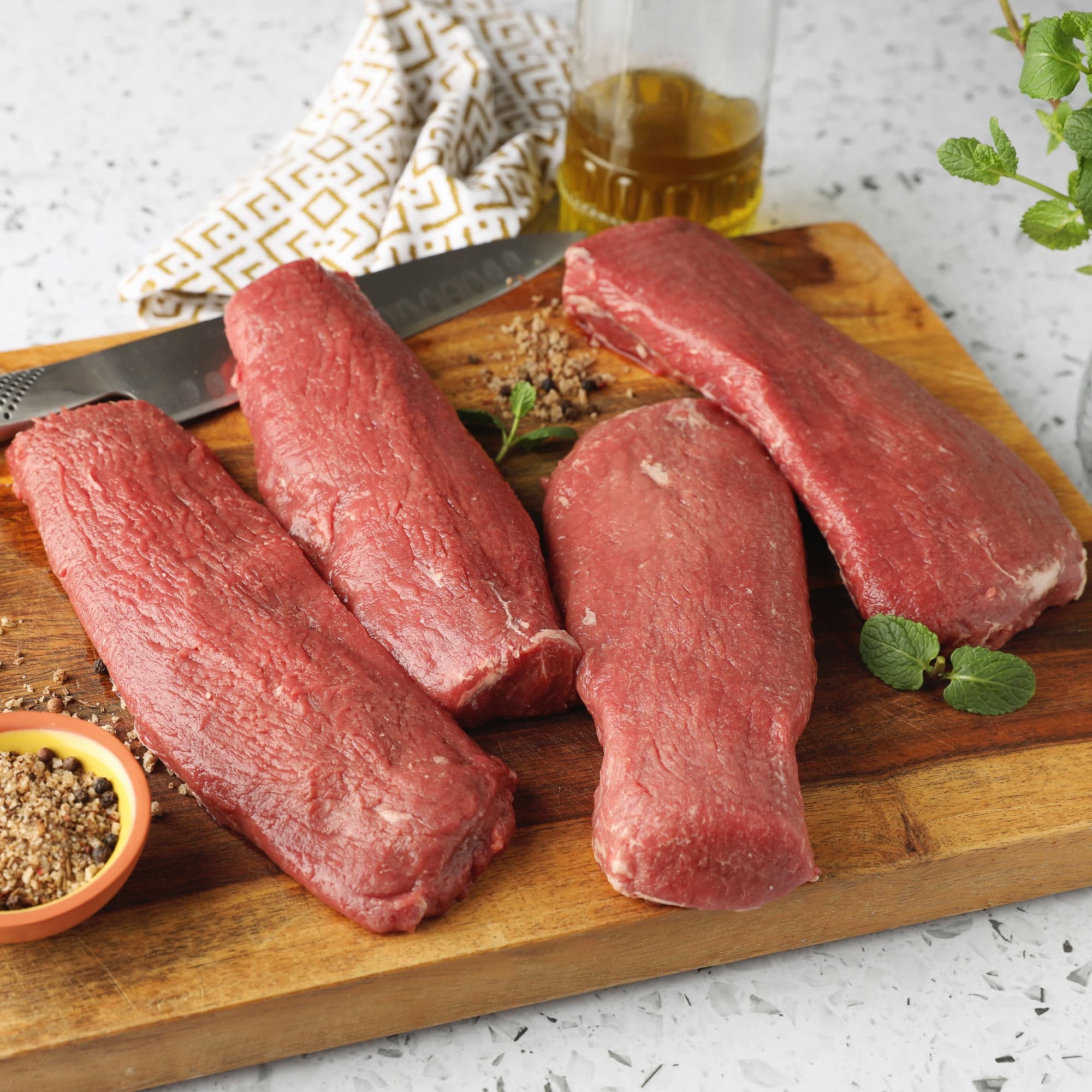 Lamb Loin, Boneless (Australian): Fresh / 4 Pieces (10 oz avg. each) by D'Artagnan