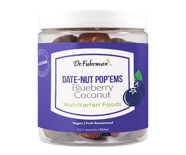 Dr. Fuhrman Date-Nut Pop'ems - Blueberry Coconut