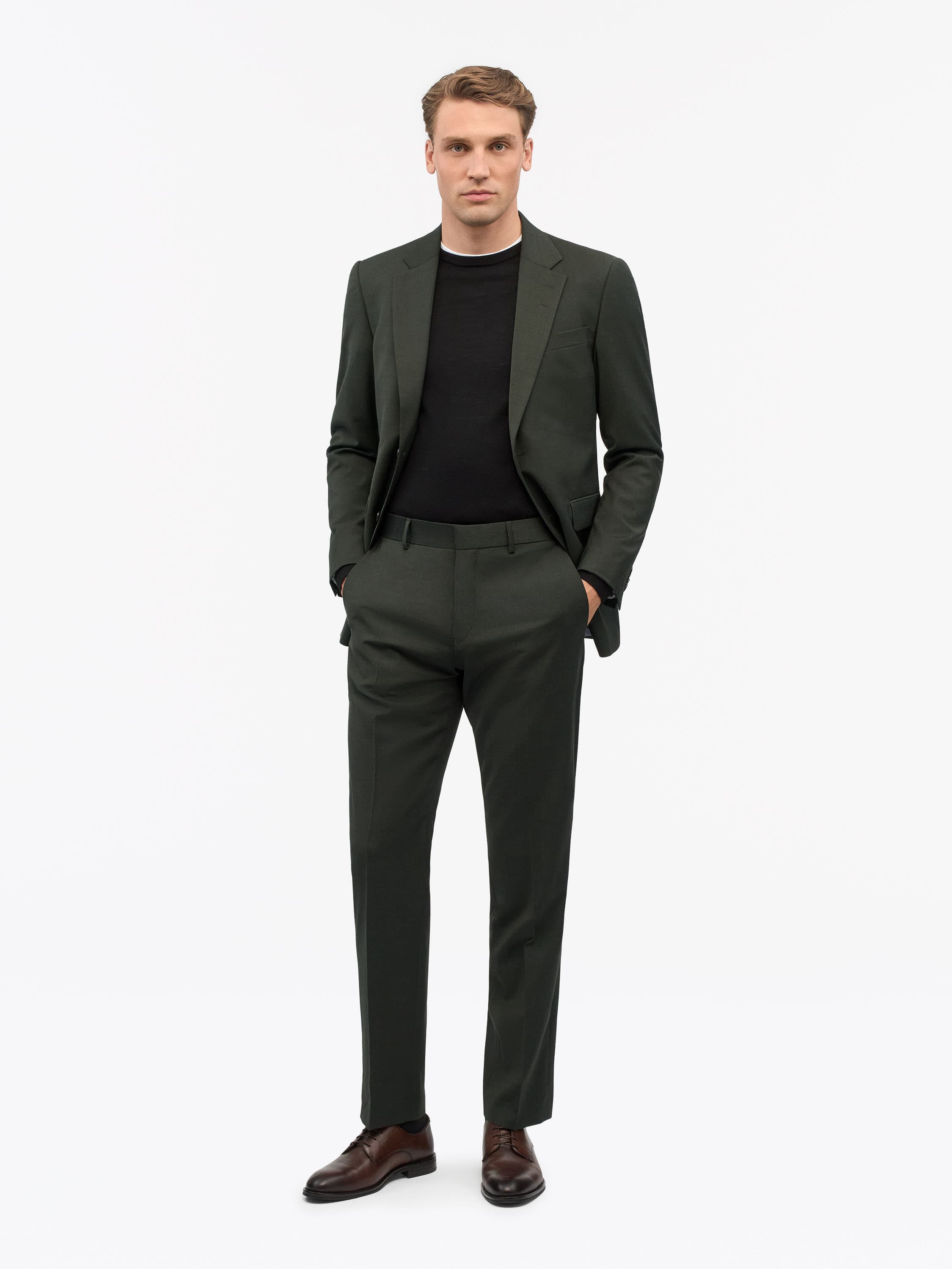 Tenses Wool Blend Trousers