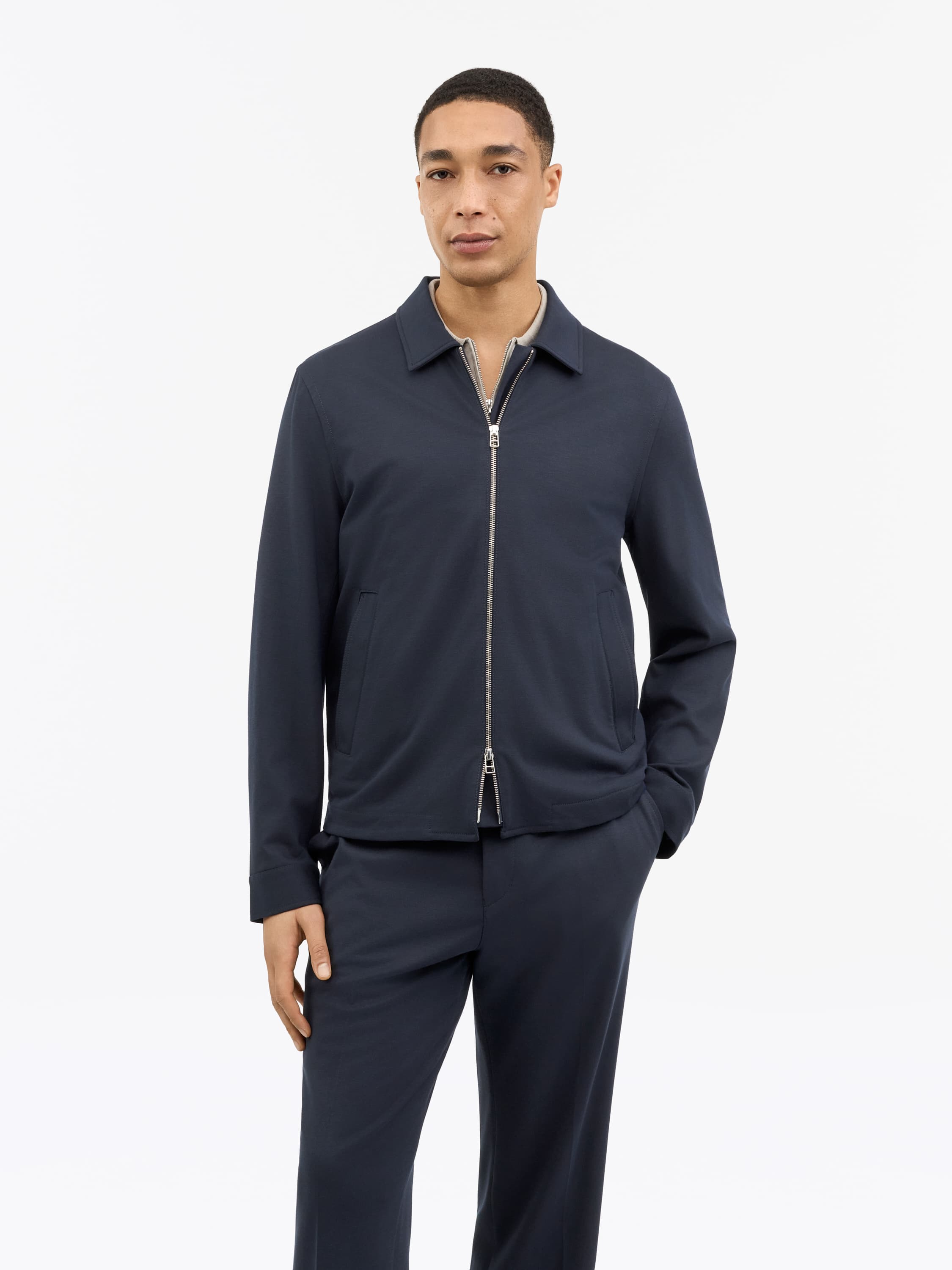 Barnaby L Jersey Trucker Shirt